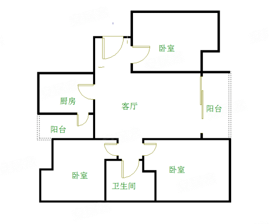 新碧园3室2厅2卫117.96㎡南138万