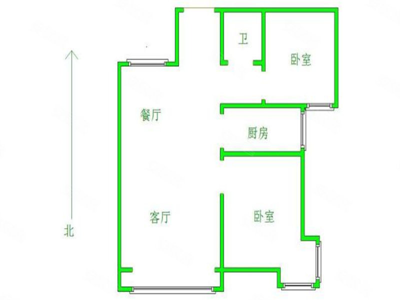 金屋秦皇半岛(五区)2室2厅1卫91.08㎡南北88万