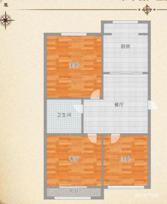 石坊院小区3室1厅1卫65.03㎡南北179万