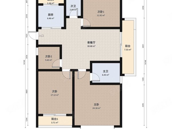 杭州萧山闻堰三江名苑三江名苑 整租四房 拎包入住 有车位 可天然气