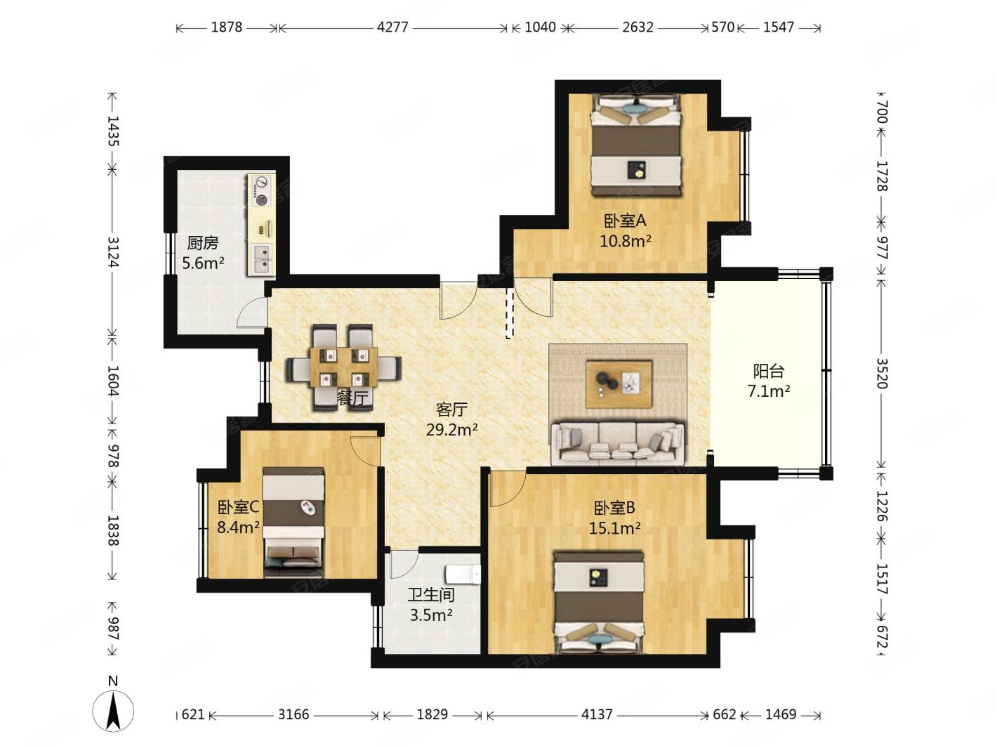 武夷名仕园 飞机户型 资源丰富,户型方正,业主诚心出售