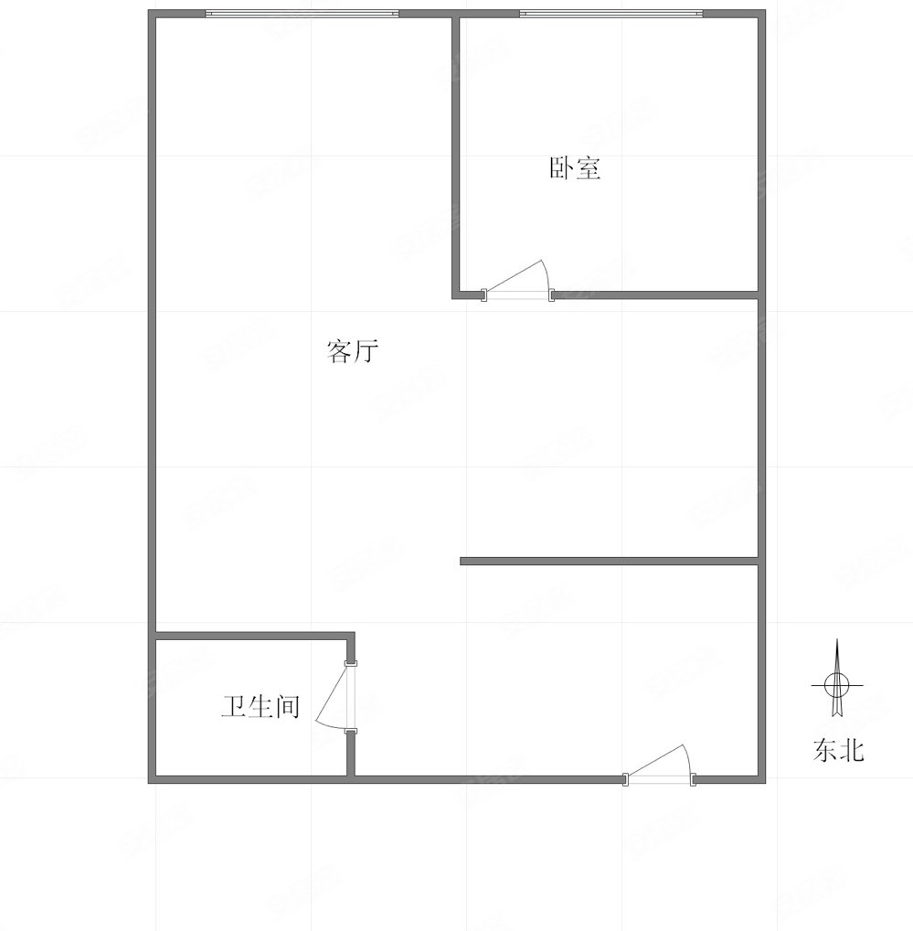 龙湖时代星空2室1厅1卫97㎡南北110万