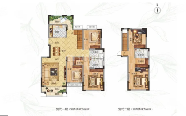 和昌花与墅5室2厅3卫181㎡南北220万