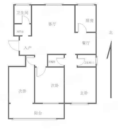 龙翔御书坊3室2厅2卫124㎡南北110万