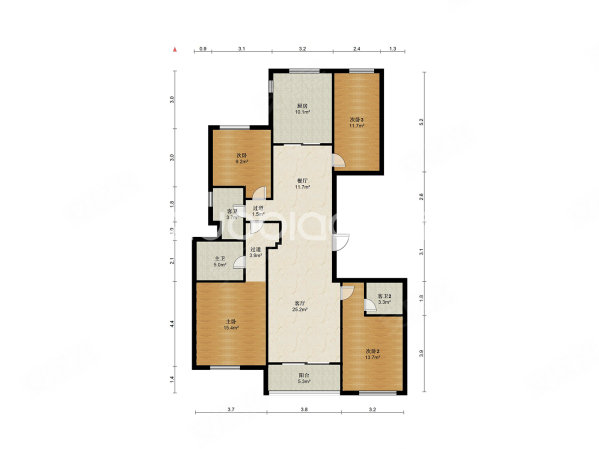 滨江新光壹品4室2厅3卫140㎡南520万