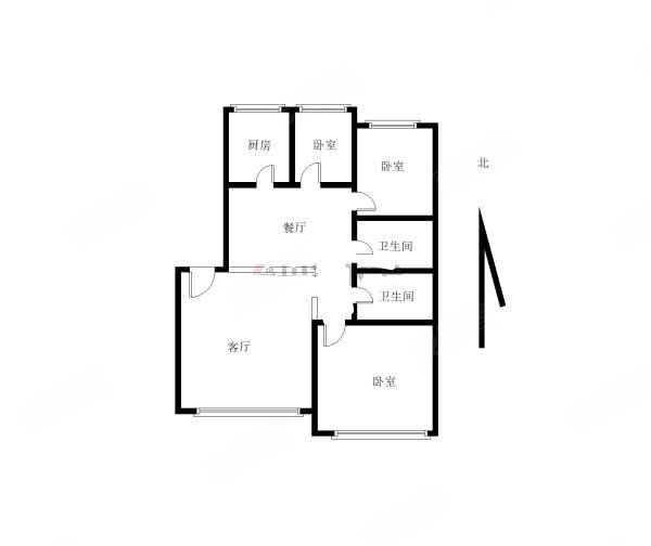 长安小区3室2厅2卫147.37㎡南北112万