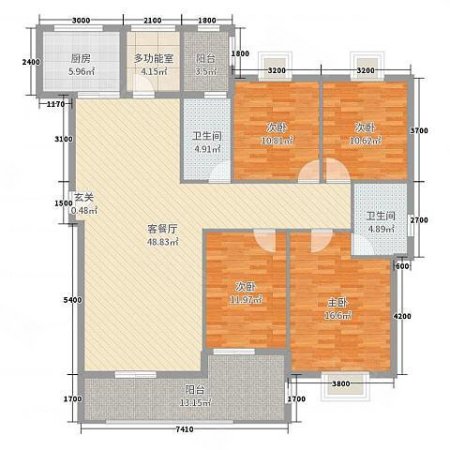 东宝交通家属区4室2厅2卫139㎡南50万