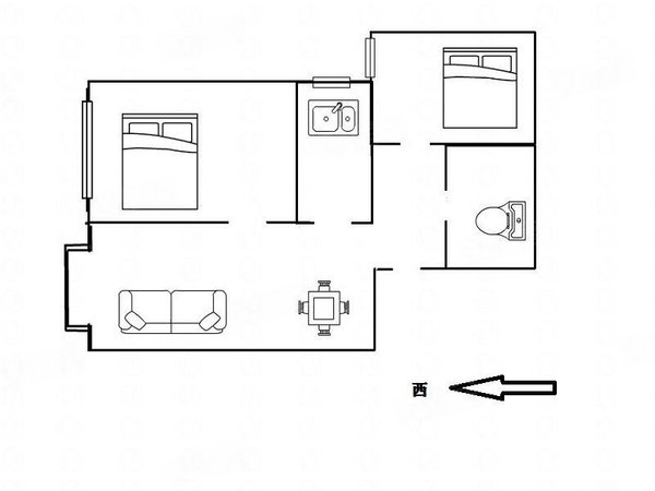北京昌平昌平县城绿海家园北京湾万达广场附近精装修两室一厅  家具