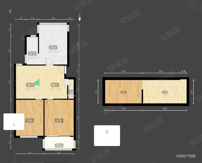 宝林新苑2室2厅1卫94.47㎡南415万