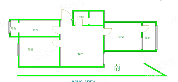 温泉西里2室1厅1卫83.15㎡南北175万