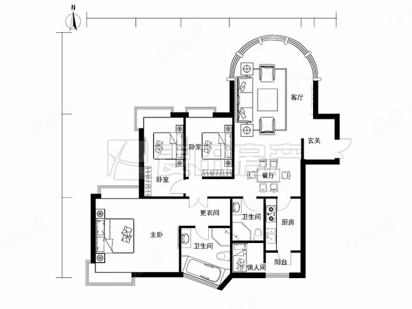 北京朝阳朝阳公园棕榈泉国际公寓3室2厅  棕榈泉国际公寓出租房源真实