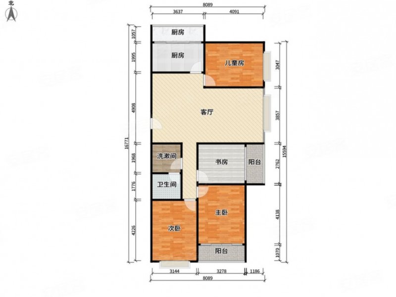 新源小区(B区)4室2厅2卫157㎡南北145万