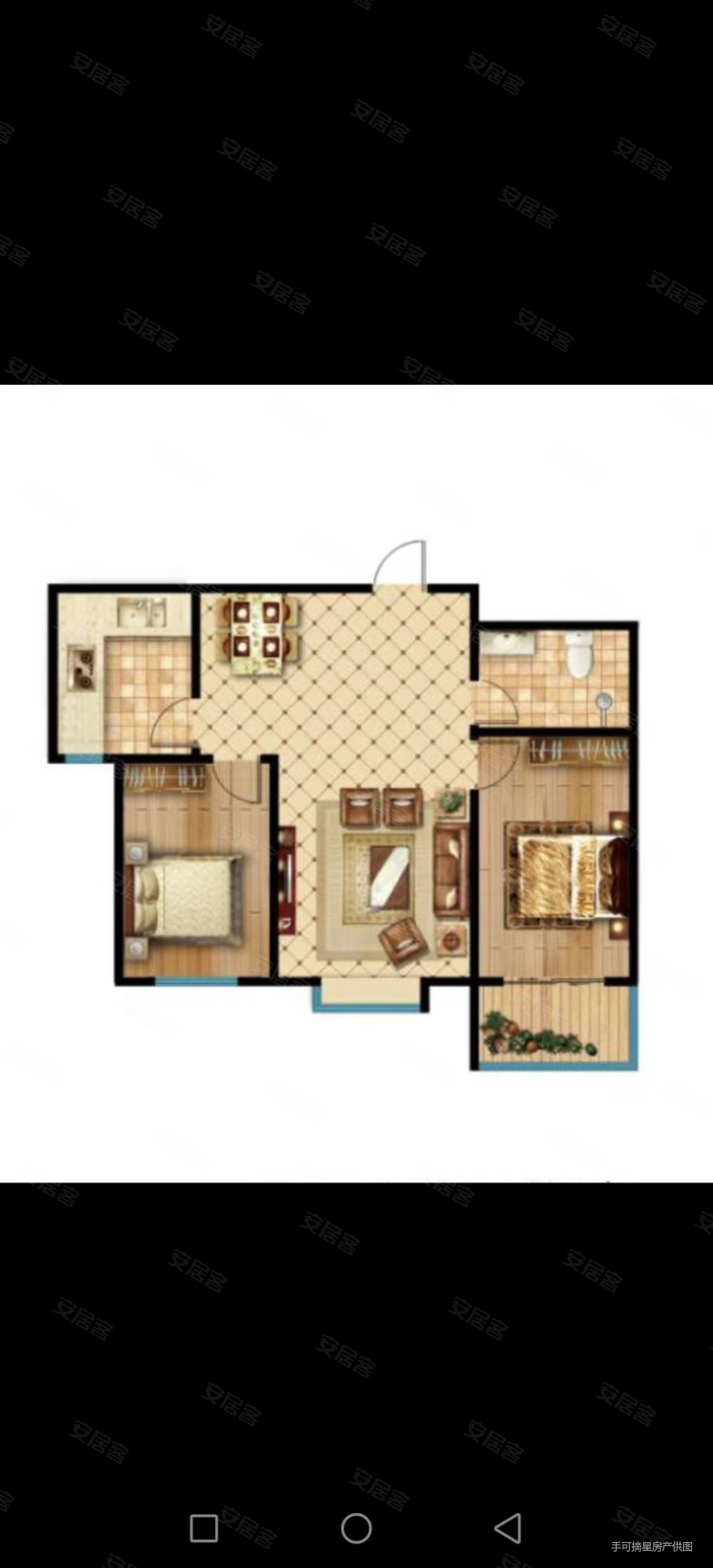 领秀紫晶城2室2厅1卫99㎡南57万