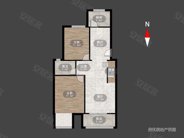 金梅花园(北区)2室2厅1卫160.56㎡南160万