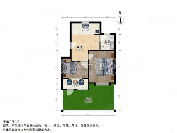 宜达新居1室1厅1卫60.48㎡南228万