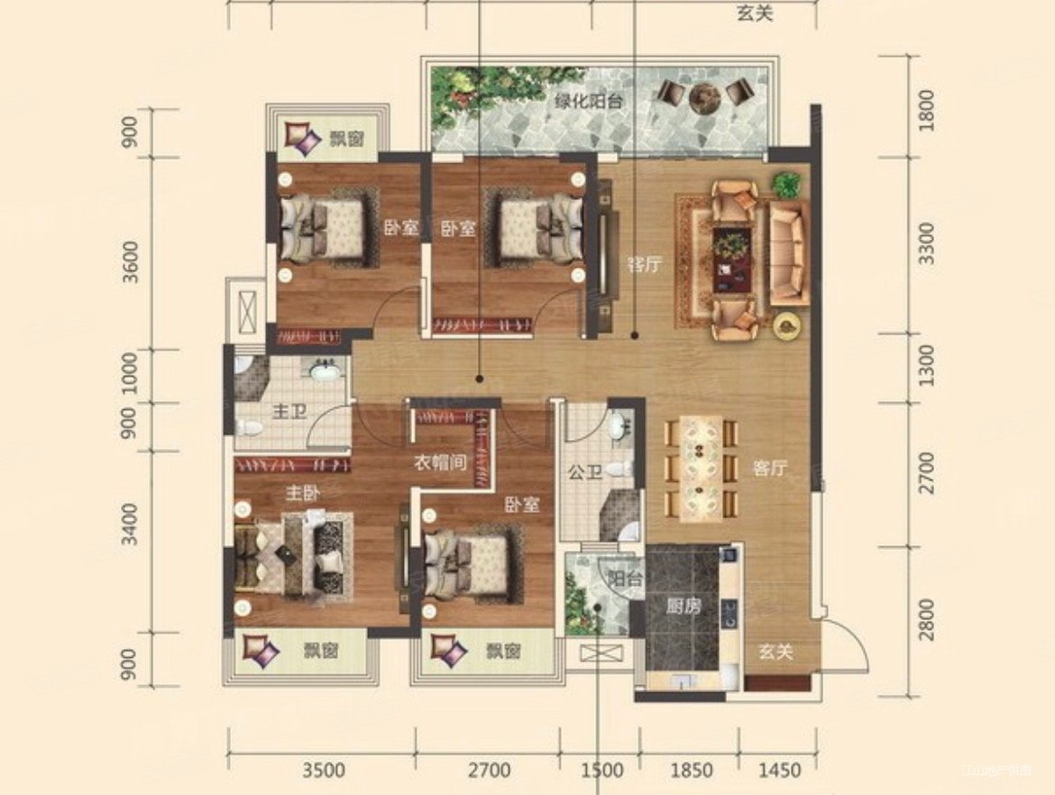 可议价急卖146万买彰泰城125平精装4房地铁口邕江边