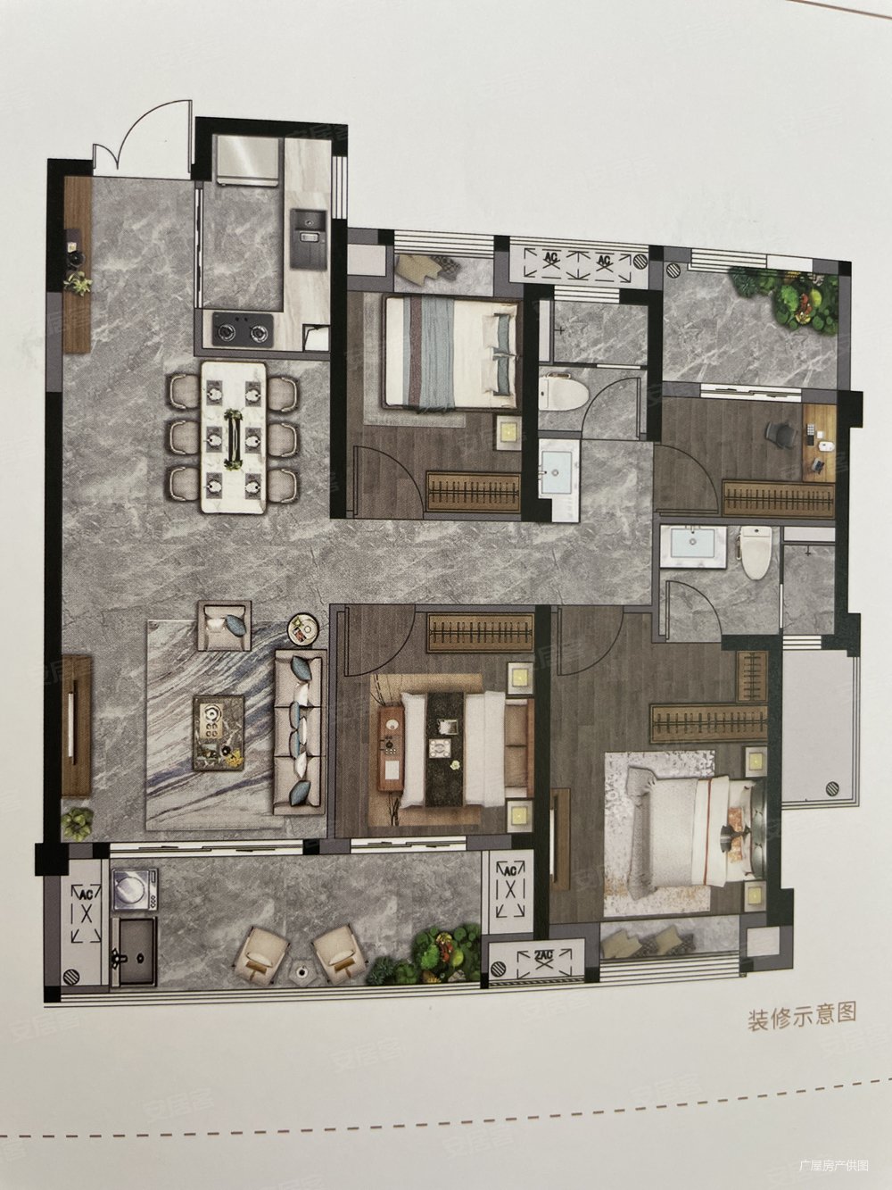 价好谈送一枚车位凯旋公馆精装大4房南北通透户型好