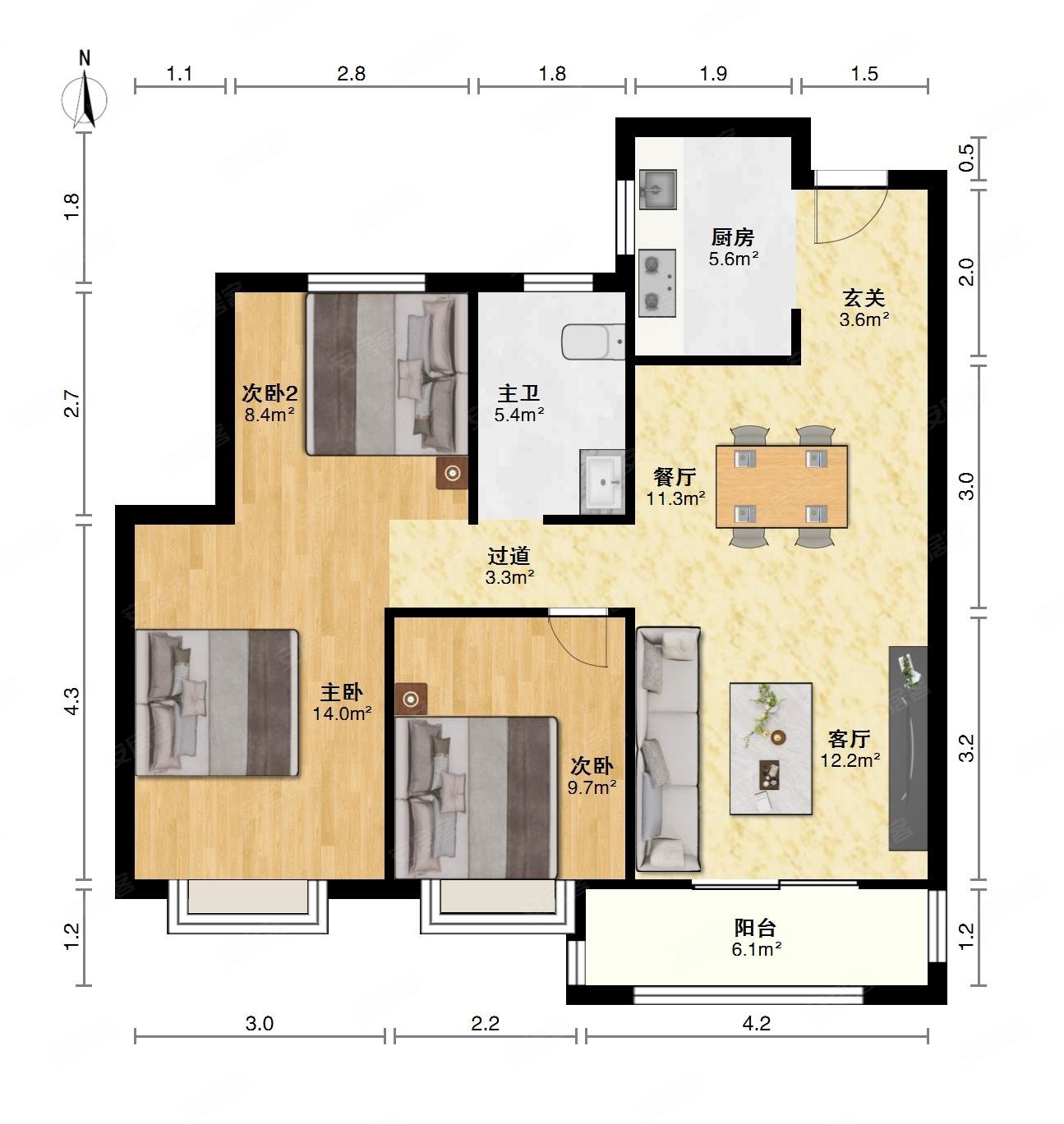 鹏湖湾四期新房清水毛坯亏血诚心出售朝南随时看房