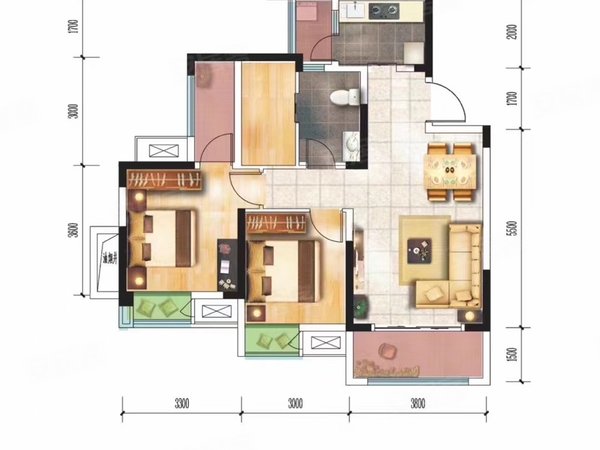 重庆江北寸滩港城印象(西区)五里坪公交车站旁精装修大三房出租出租