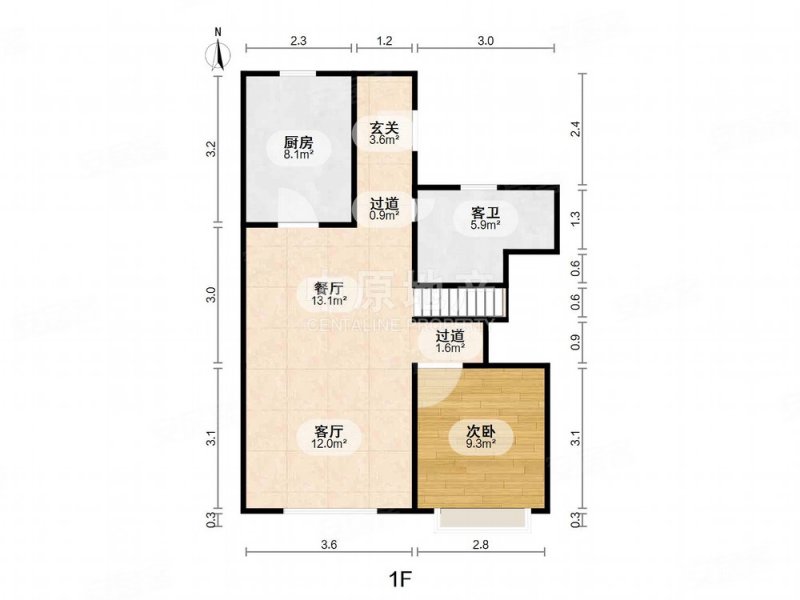 万科湖语森林(公寓住宅)4室2厅3卫123.07㎡南619万