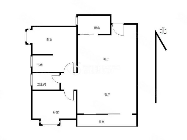 中骏蓝湾尚都(公寓住宅)3室2厅1卫89.02㎡西南180万