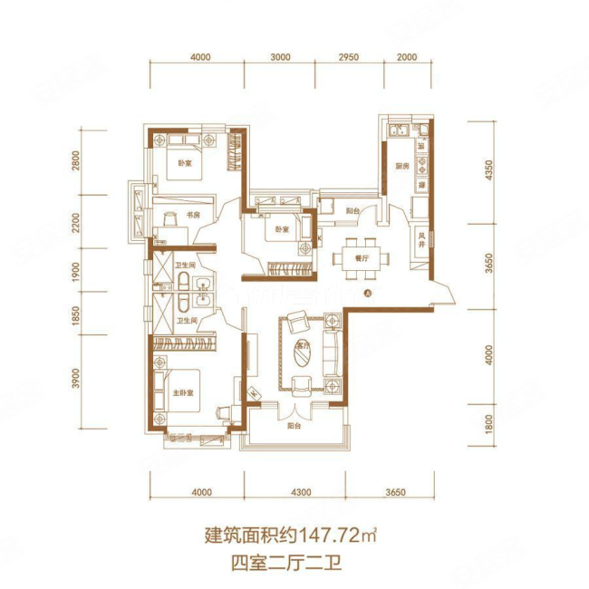 前排没遮挡,恒大悦府二手房,138万,4室2厅,2卫,148平米-秦皇岛安居客