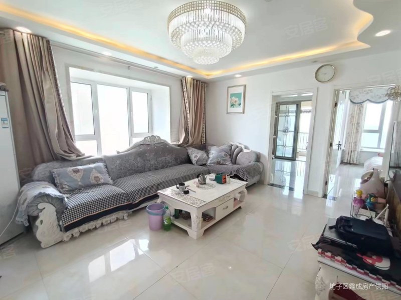 渤海路近精装婚房短住3万入住价格随时看房,恒信伯爵公馆(坊子)二手房