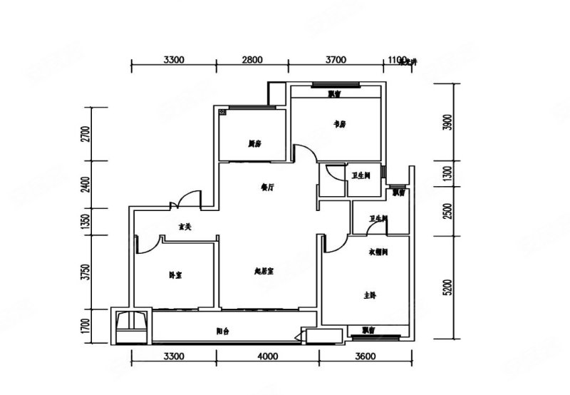 小高层15楼132平三室96万,珑玺湾二手房,96万,3室2厅,2卫,132平米