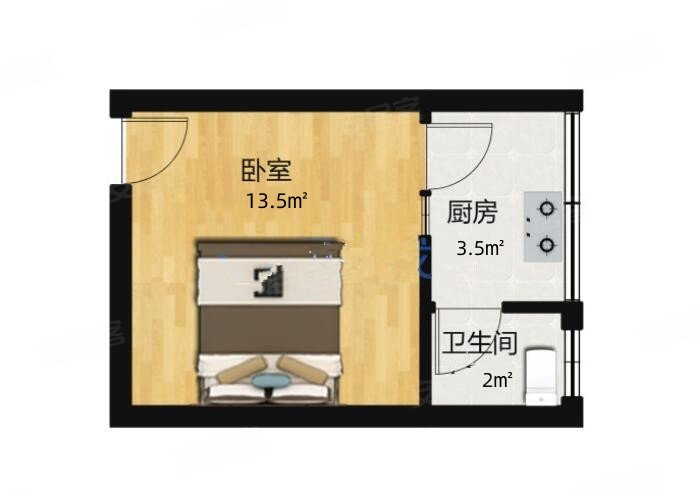 华川小区单间配套房生活便利配套成熟