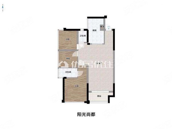 良庆周边租房,阳光尚都 3室2厅2卫 电梯房 精装修 87平,良庆租房-南宁