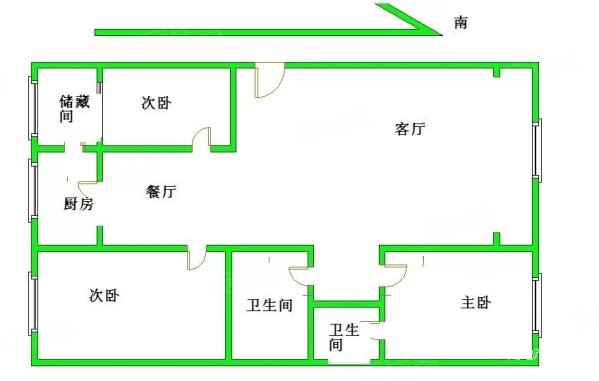 平谷怡馨家园3室2厅2卫133.79㎡南北328万