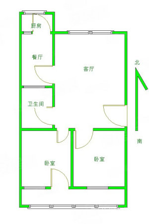 县日杂社小区3室1厅1卫85㎡南北42万