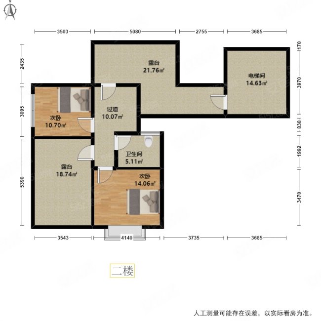 德信早安5室2厅2卫122.94㎡南北360万