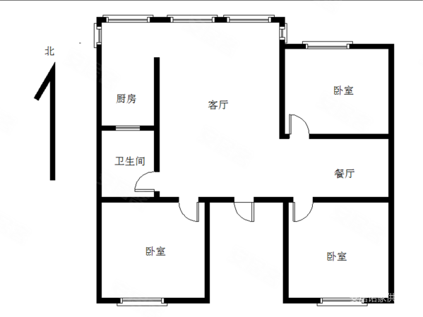 博士山庄(公寓住宅)3室2厅1卫108.78㎡南380万