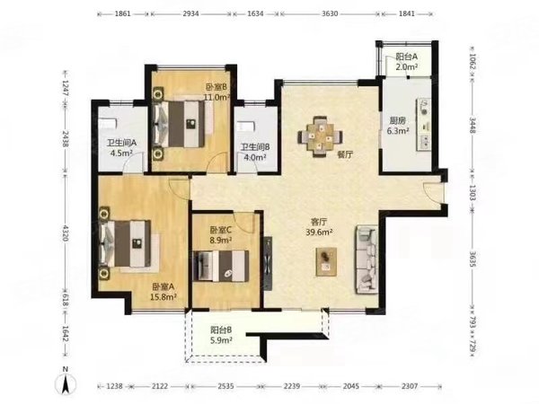 汉城壹号无中介费汉城路地铁口城西客运站冶金医院大旺城