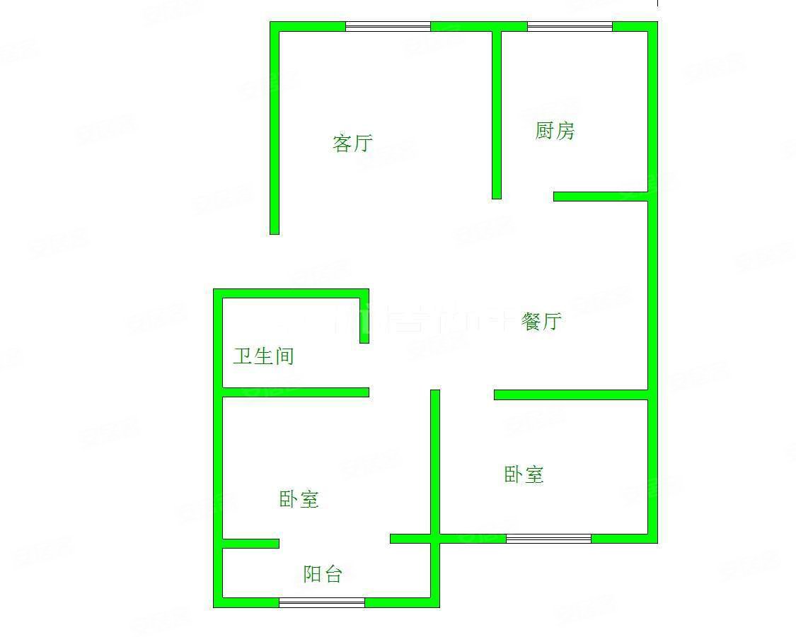 北国之春(莱西)2室2厅1卫93.01㎡南45万
