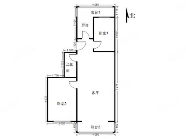 石园北一社区2室1厅1卫85㎡南北220万