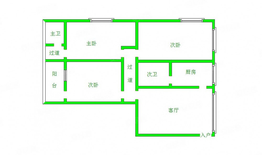 东关汛小区3室2厅2卫73㎡东南280万