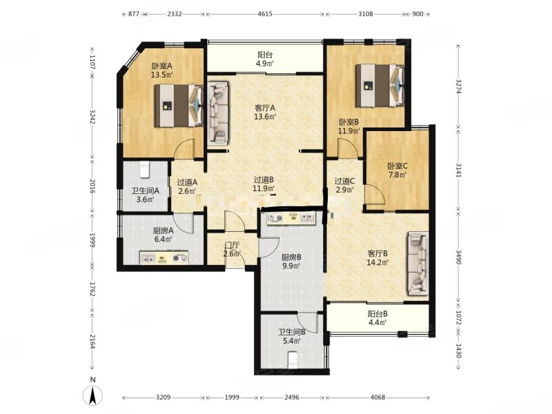 投资自住都合适 诺卡小镇 买的就是大户型 图省心!