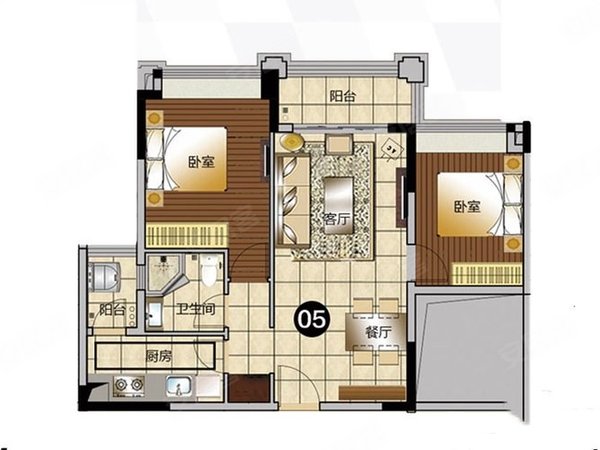 佳大时光公寓永旺南方医院旁豪装2房2厅1卫随时看房