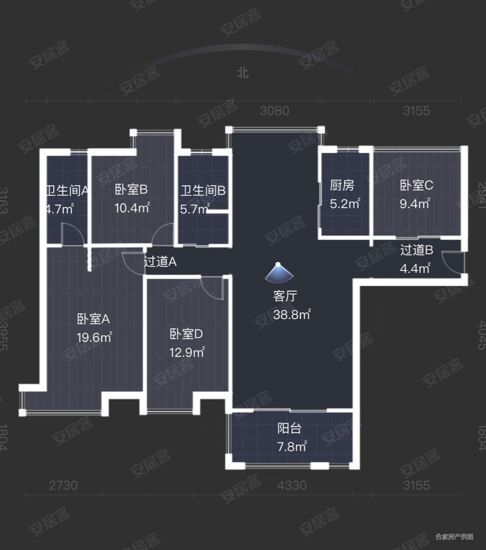 真实房子国贸天琴湾小区正中间户型环境非常好