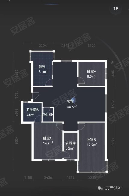 南门桥小区3室2厅2卫120.23㎡南北129万