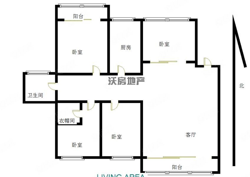 中原西湖阳光4室2厅1卫169㎡南北110万