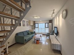 日照东港新市区新起点78平精装三室loft家具家电齐全1200一月有密码出租房源真实图片