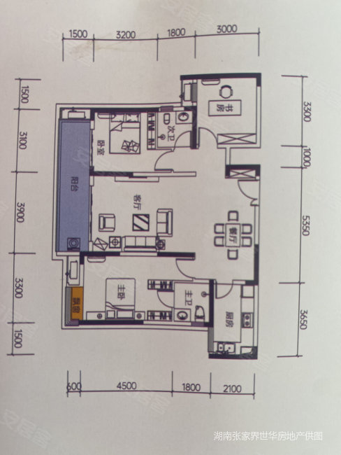 中建凤栖台3室2厅2卫119㎡南北58万