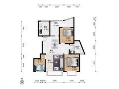 多立方公寓 3室2厅1卫