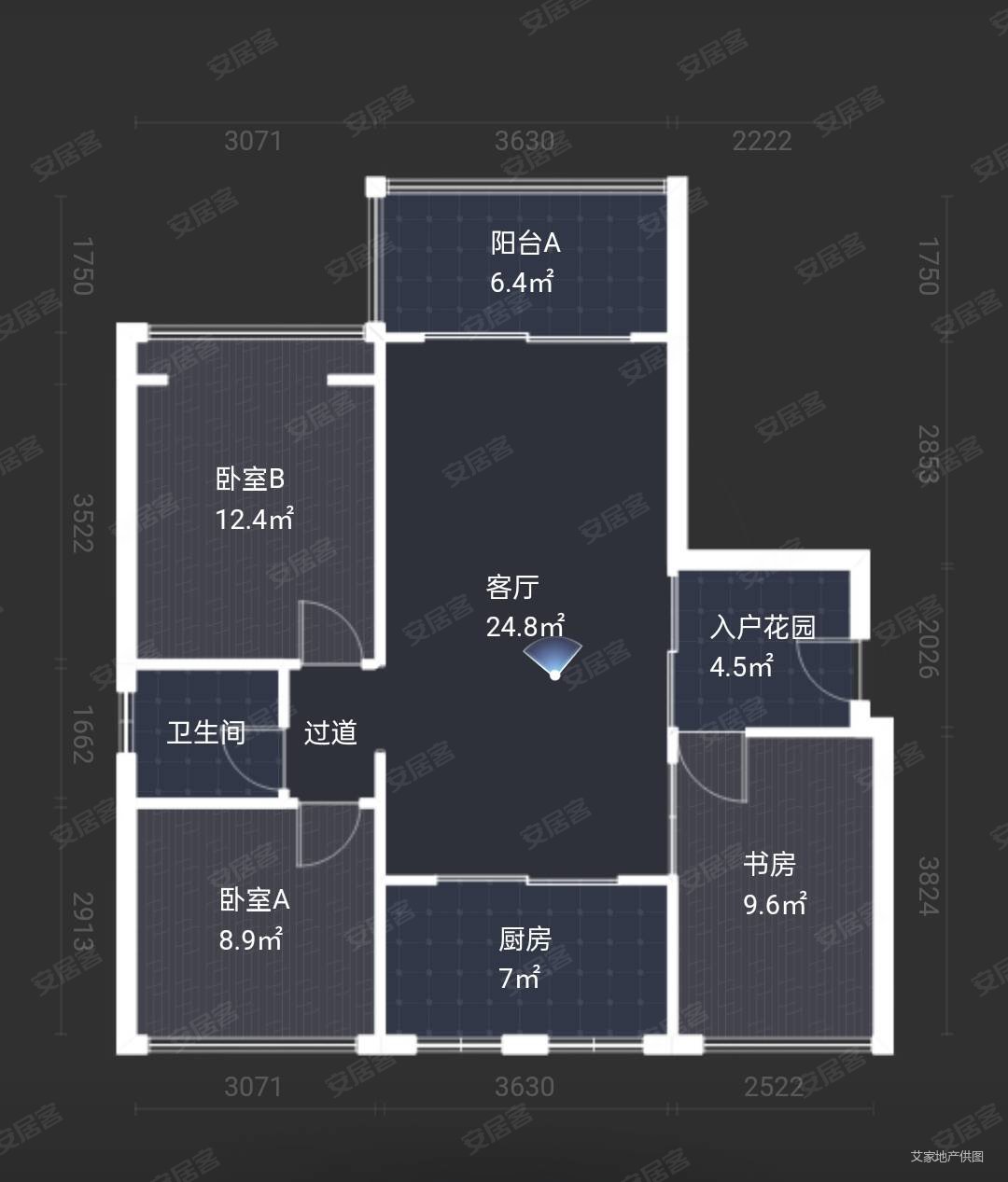 第九湾3室2厅1卫89㎡南北48.8万