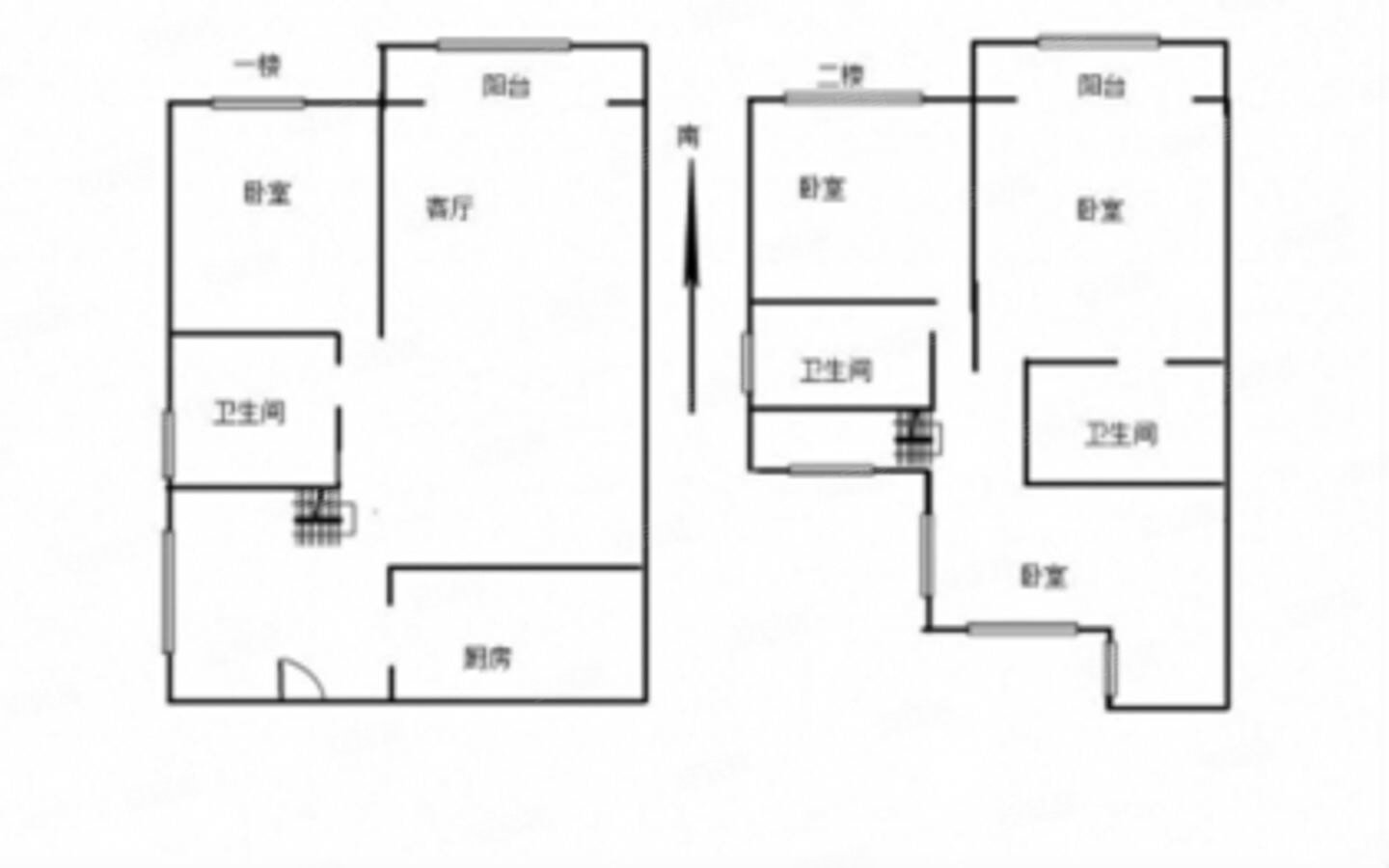 跃层实得140平 4室3卫金川路地铁口品质小区新希望白麓城