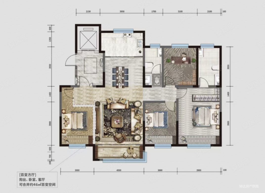 建发枫林湾位置1755平米豪华装修全屋家具家电248万