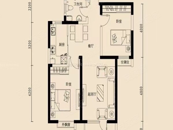 祁东华泰中心酬宾六折 实图实价 精装复式一室一厅 押一付一出租房源